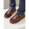 Leather Boat Shoe, Tan - Flats - 2