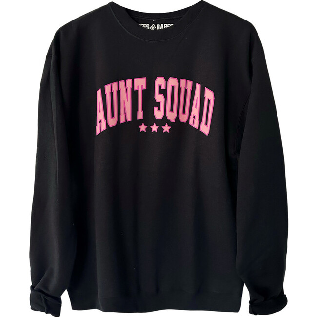 Women's Aunt Squad Sweatshirt, Black