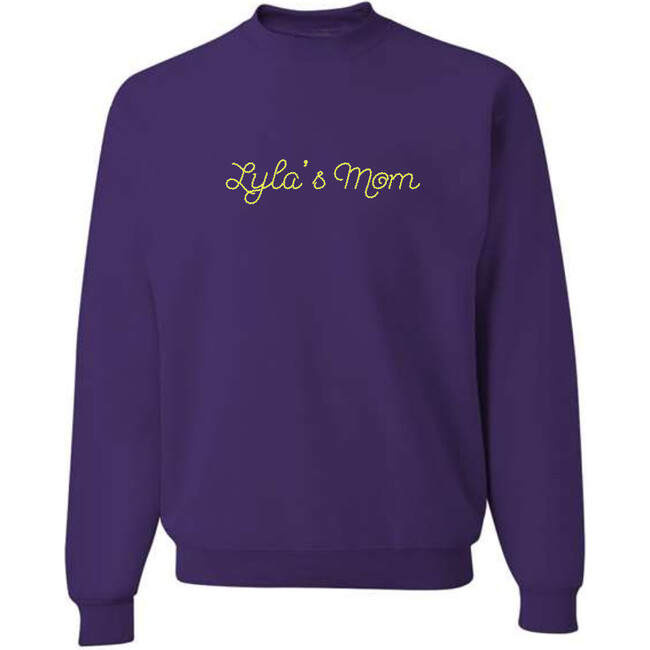 Women's Custom Stitch Sweatshirt, Purple