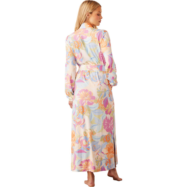 Women's Skyler Floral Print Banded Long Robe, Dreamscape - Robes - 3