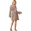 Women's Meadow Leopard Print Classic Short, Chai - Robes - 3