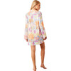 Women's Kara Floral Print Mid-Thigh Length Boyfriend Shirt, Dreamscape - Nightgowns - 3