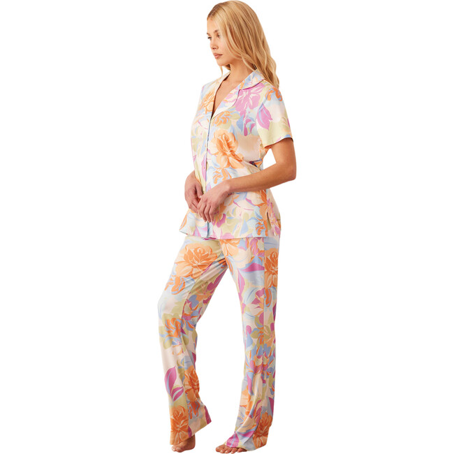 Women's Elsa Floral Print Short Sleeve PJ Set, Dreamscape - Pajamas - 2