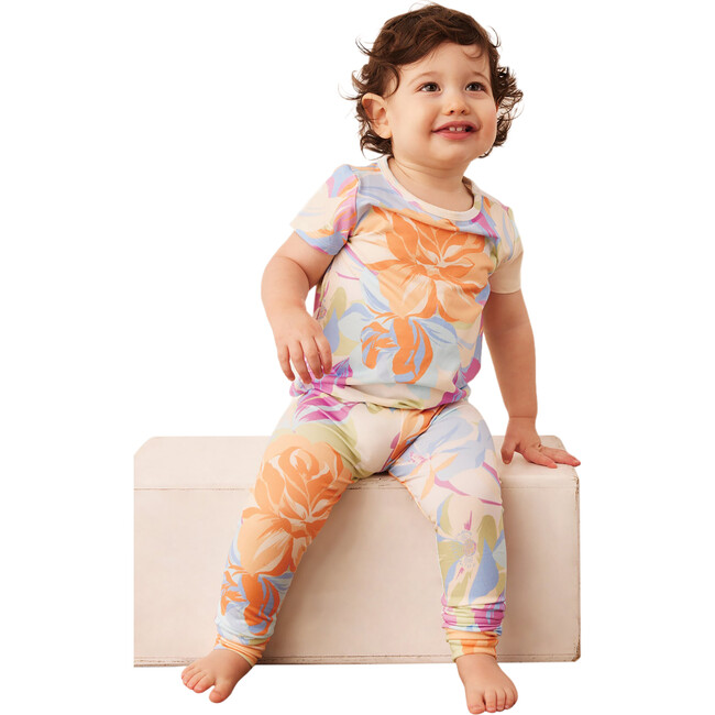 Viv Kids Floral Print Short Sleeve T-Shirt & Leggings Set, Dreamscape