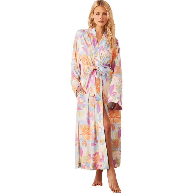 Women's Kaia Floral Print Kimono Robe, Dreamscape
