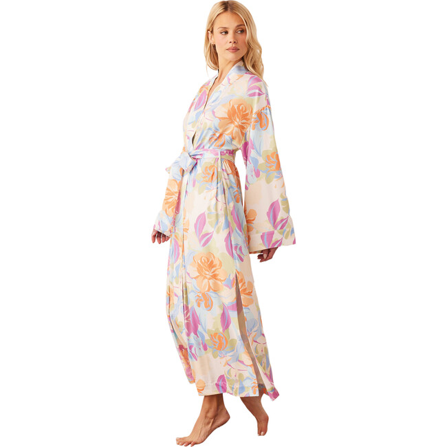 Women's Kaia Floral Print Kimono Robe, Dreamscape - Robes - 2