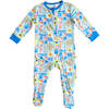 Double Zip Footed One Piece PJ, Regatta - Footie Pajamas - 1 - thumbnail