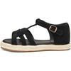 Patricia 2.0 Suede Slim Strap Platform Sandals, Black - Sandals - 1 - thumbnail