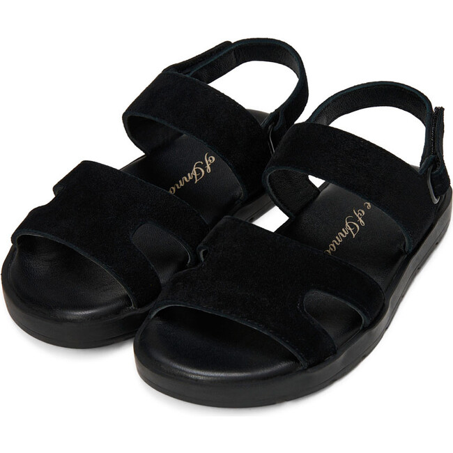 Noa Suede Strap Sandals, Black - Sandals - 2