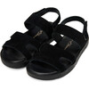 Noa Suede Strap Sandals, Black - Sandals - 2