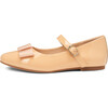 Ellen Glossy Leather Mary Janes, Beige - Mary Janes - 1 - thumbnail