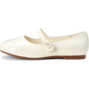 Elin Classic Leather Pointed-Toe Mary Janes, White - Mary Janes - 1 - thumbnail