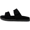 Rafa Double Velcro Strap Slides Slip Ons, Black - Slip Ons - 1 - thumbnail