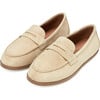 Ryan Suede Grosgrain Ribbon Trim Loafers, Lightbeige - Loafers - 2