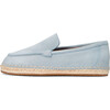 Bruno Jute Sole Suede Loafers, Blue - Loafers - 1 - thumbnail