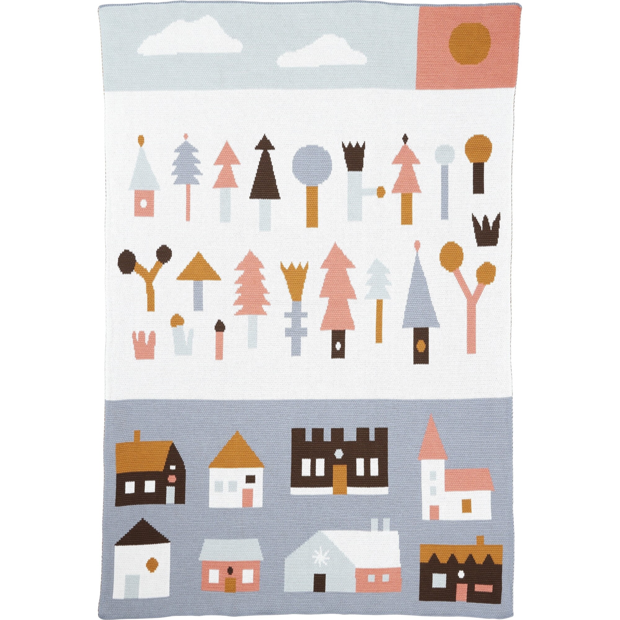Village Baby Blanket, SnuggleVille - Blankets - 1