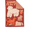 Bow Wow Baby Blanket, Red Clay - Blankets - 2