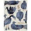 Peace Throw Blanket, BlueBird - Blankets - 1 - thumbnail