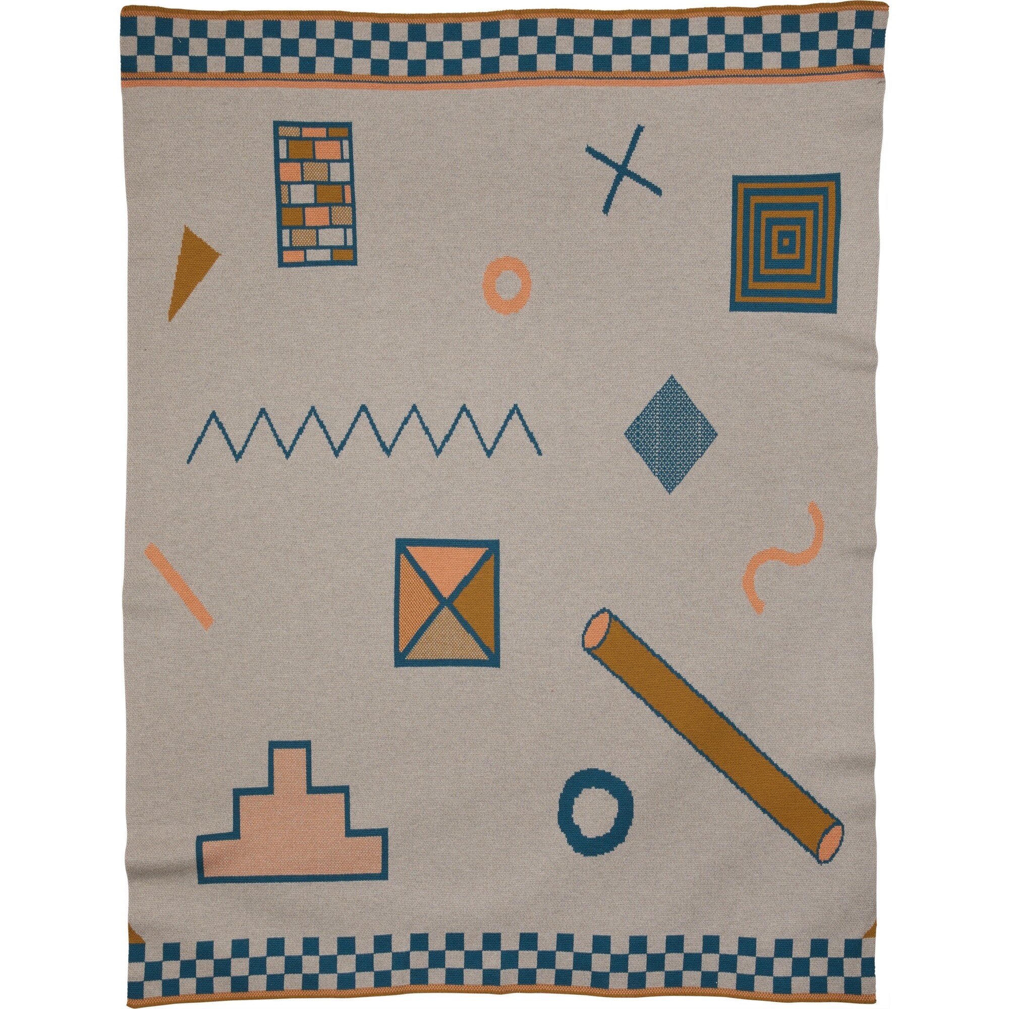 Shapes Throw Blanket, Secondary - Blankets - 1