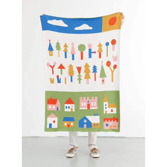 Village Baby Blanket, HappyTown - Blankets - 3