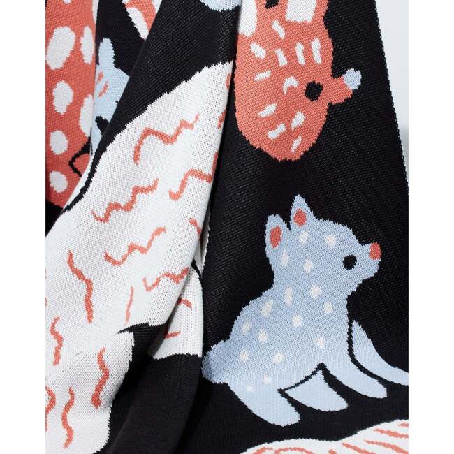 Bow Wow Baby Blanket, Classic Noir - Blankets - 5