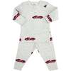 Racecars Print Two Piece Set, Heather Gray - Mixed Apparel Set - 1 - thumbnail