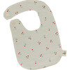 Signature Cotton Print Bib, Cherry - Bibs - 1 - thumbnail