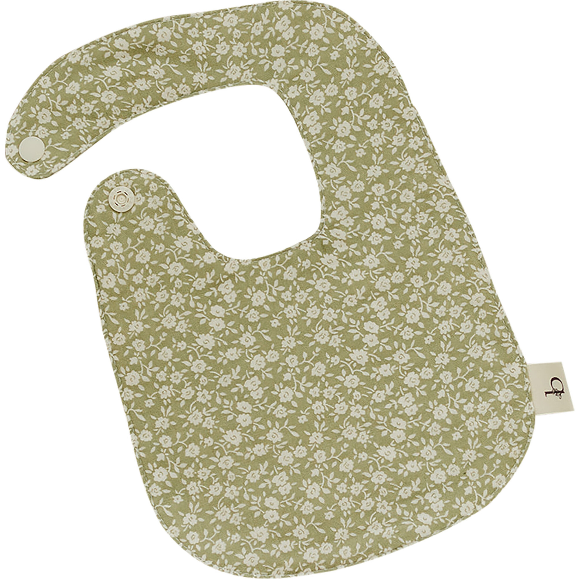 Signature Cotton Print Bib, Hearty - Bibs - 1
