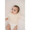 Signature Cotton Print Bib, Blush - Bibs - 2