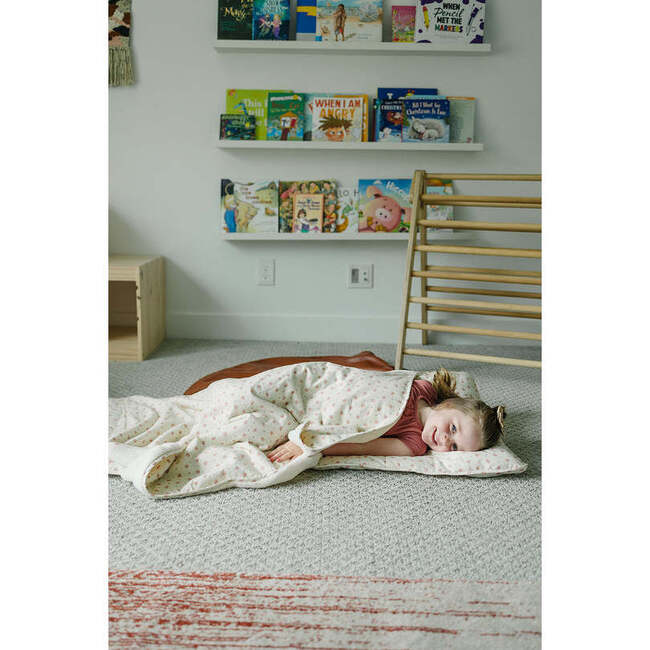 Toddler Nap Print Nap Roll-N-Rest Mat Set, Blush - Sleepbags - 4