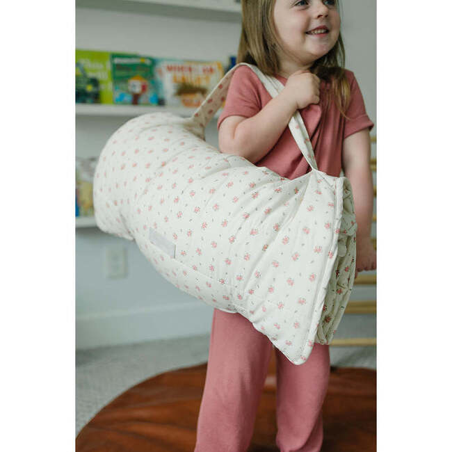 Toddler Nap Print Nap Roll-N-Rest Mat Set, Blush - Sleepbags - 5