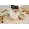 Signature Cotton Print Bib, Blush - Bibs - 5