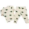 Dinosaur Print Two Piece Set, Malt - Mixed Apparel Set - 2