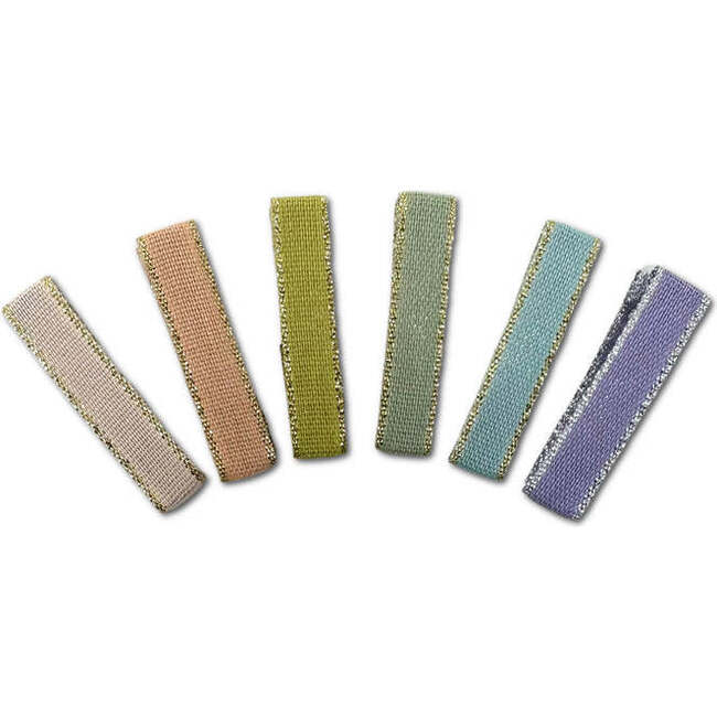 Ribbon Bar Clip Bundle, Multicolor Pastels (Set Of 6)