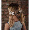 Skinny Ribbon Pigtail Bows, Oyster (Set Of 2) - Hair Accessories - 2