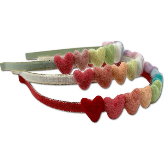 Rainbow Hearts Headband, Red - Hair Accessories - 5