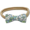Liberty Of London Daisies Print Itty Bitty Bow Baby Headband, Blue - Hair Accessories - 1 - thumbnail