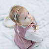 Liberty Of London Daisies Print Itty Bitty Bow Baby Headband, Blue - Hair Accessories - 2