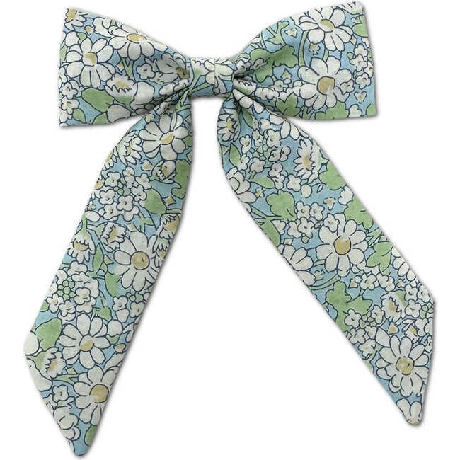 Liberty Of London Daisies Print Classic Long Tail Bow, Blue