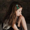 Liberty Of London Floral Print Asymmetric Petal Bow, Green - Hair Accessories - 2