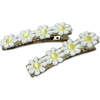 Daisies Bar Clips, Ivory (Set Of 2) - Hair Accessories - 1 - thumbnail