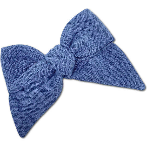 Baby Mid-Sized Hand-Tied Bow, Blue