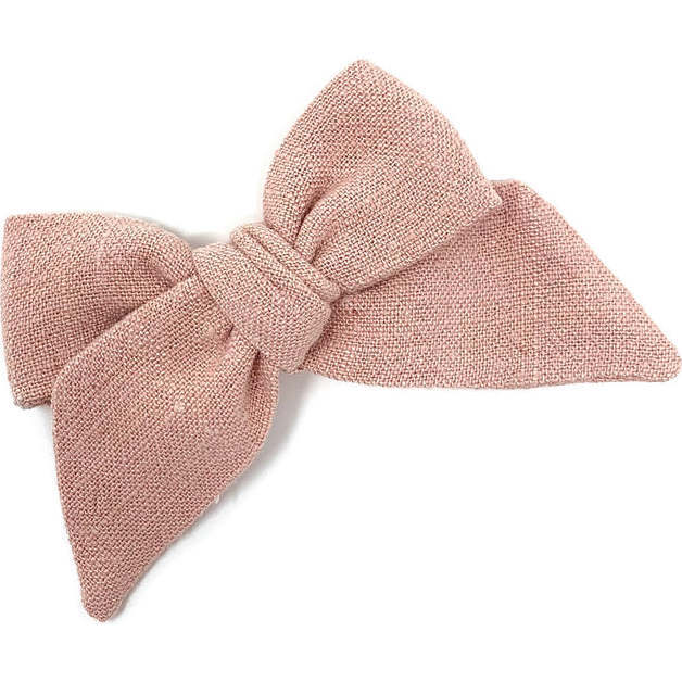 Baby Mid-Sized Hand-Tied Bow, Pink