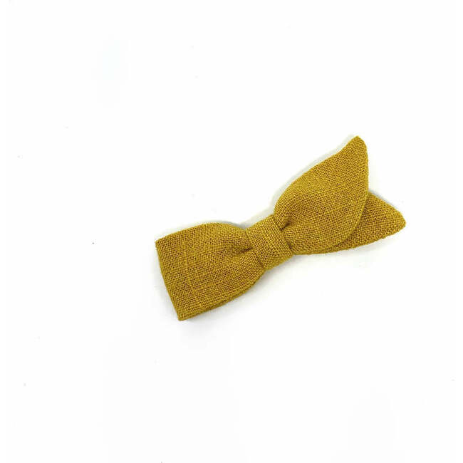 Asymmetric Petal Bow, Mustard