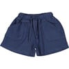 Drawstrings Shorts, Dark Blue - Shorts - 1 - thumbnail