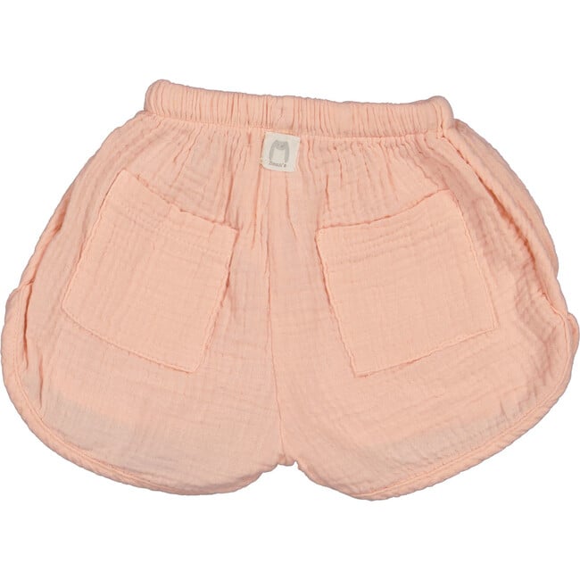 Curved Hem Drawstring Shorts, Pink - Shorts - 2