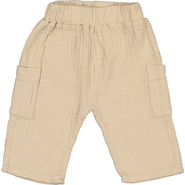 Side Pocket Gauze Pants, Sand