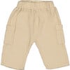 Side Pocket Gauze Pants, Sand - Pants - 1 - thumbnail