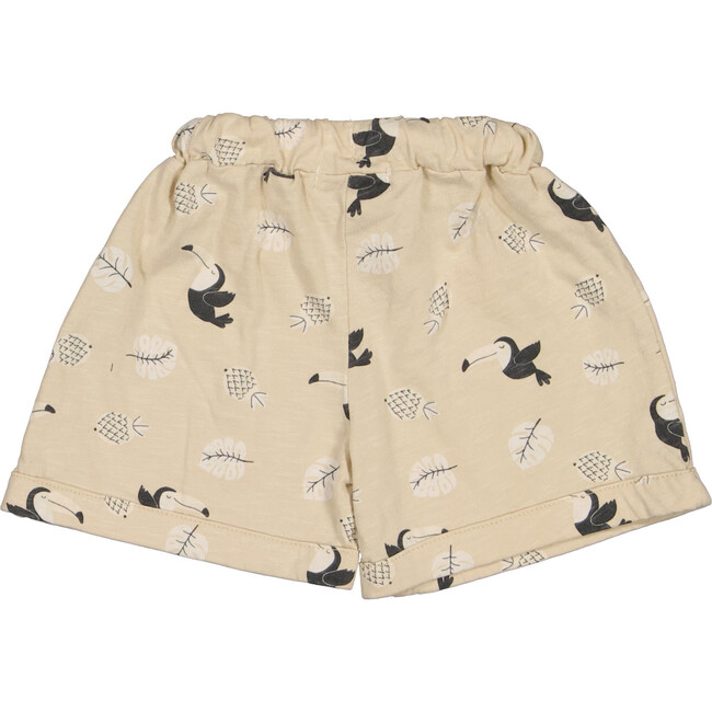 All-Over Toucan Print Shorts, Sand - Shorts - 2