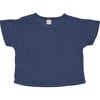 Short Sleeve 2-Buttoned T-Shirt, Blue - T-Shirts - 2